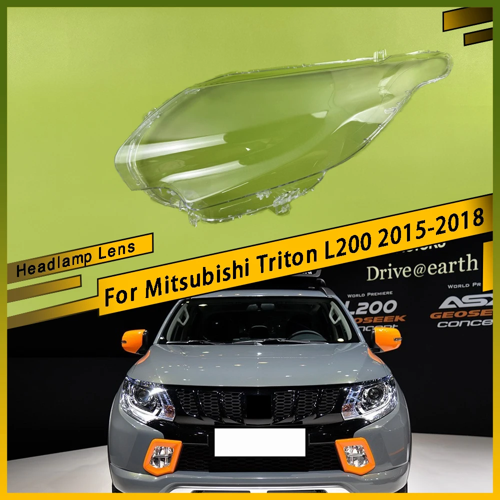 

Для Mitsubishi Triton L200 2015 2016 2017 2018 авто прозрачная крышка фары корпус линзы замена оригинального абажура