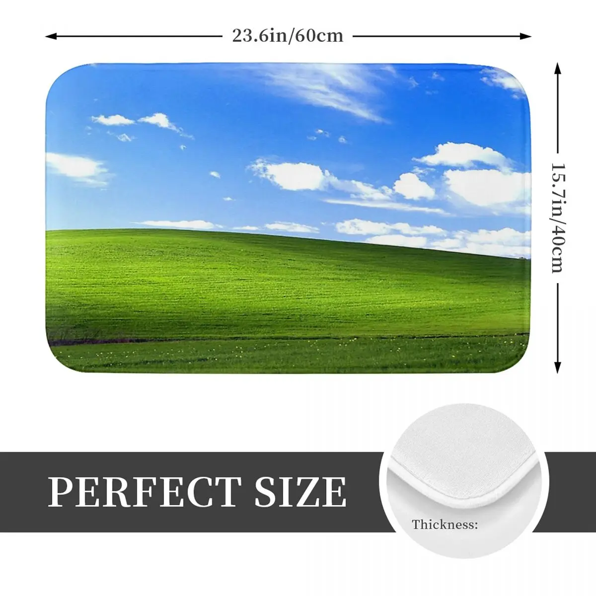 Windows XP Wallpaper Doormat Kitchen Entrance Home Floor Mat Non-slip Carpet Rug for Living room Footpad Mats