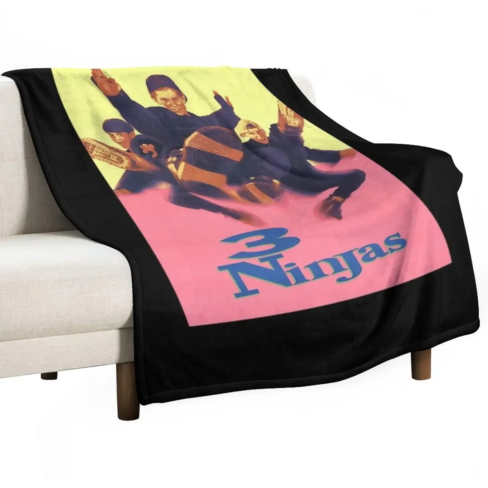 

3 Ninjas Throw Blanket Bed Quilt Nap Blankets