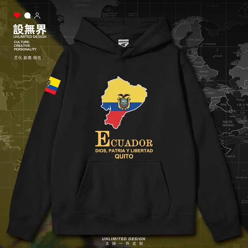 

Ecuador National Map mens hoodies Sportswear for men white crewneck sweatshirt clothing tracksuit men clothes autumn winter