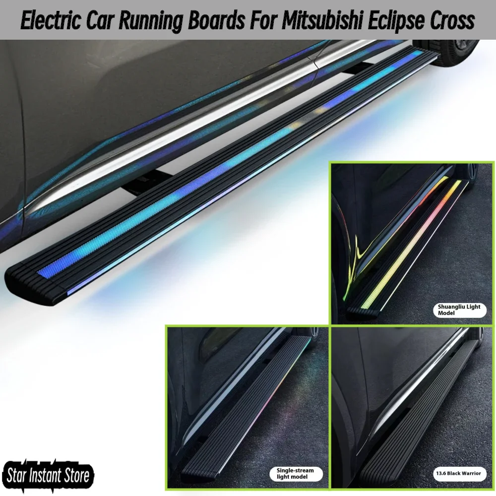 

For Mitsubishi Eclipse Cross Automatic Electric Running Boards, Power Retractable Side Steps with LED Lights Anti-Slip Pedal