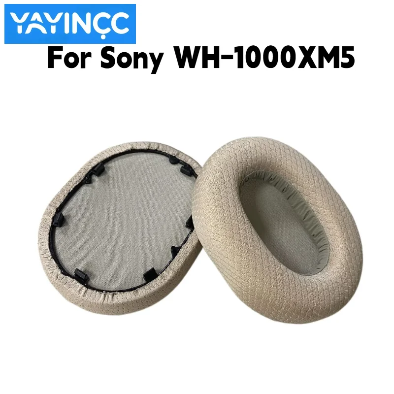 YAYINCC Ersatz-Ohrpolster aus atmungsaktivem Fußballnetz mit Schnalle für Sony WH-1000XM5 Kopfhörer, Reparaturteile, kein Haarausfall. – Detail 6