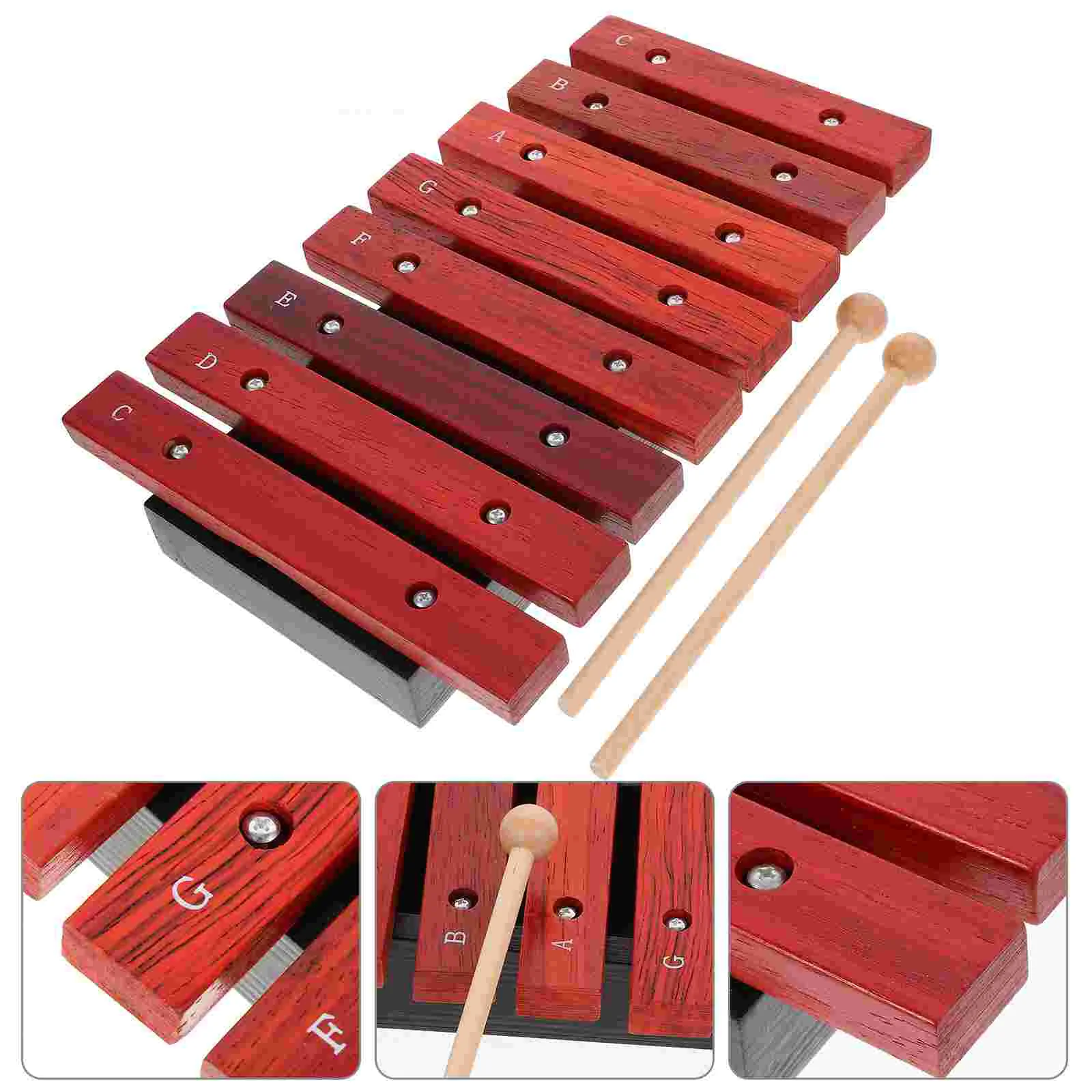 

Eight-note Piano Cognitive Toy Xylophone Percussion Kids Wooden Musical Instruments Children Mallets Children’s Toys