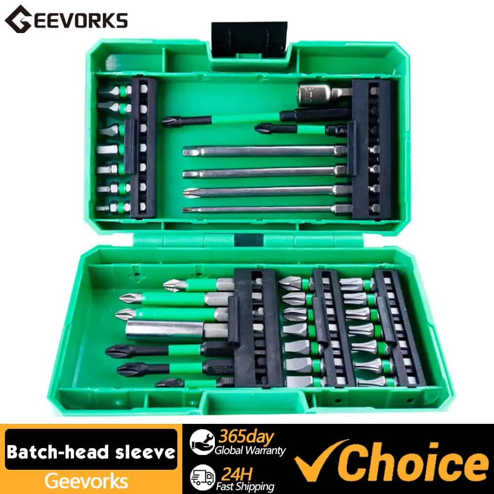 Drill Bit Set Impact Driver Bits and Screwdriver Bits Set for Screw Driving and Wood Metal Cement Drilling with Storage Case