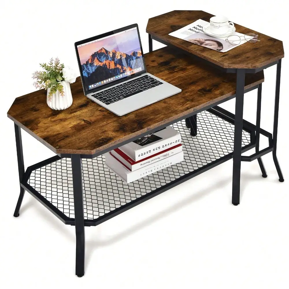 

End Side Sofa Table Stable Steel Frame For Living Room Bedroom