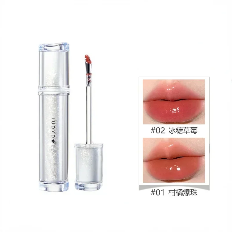 

Judydoll Ice Iron Lip Glaze Помады с антипригарным покрытием, зеркальный блеск, водянистый блеск для губ, металлическая головка кисти, долговечная косметика для макияжа