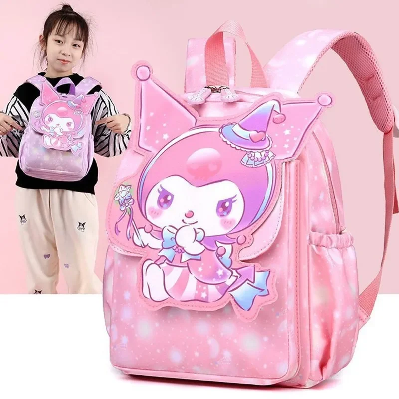 

Sanrio hello kitty backpack cartoon schoolbag kuromi kindergarten elementary school children shoulder bag girls handbag