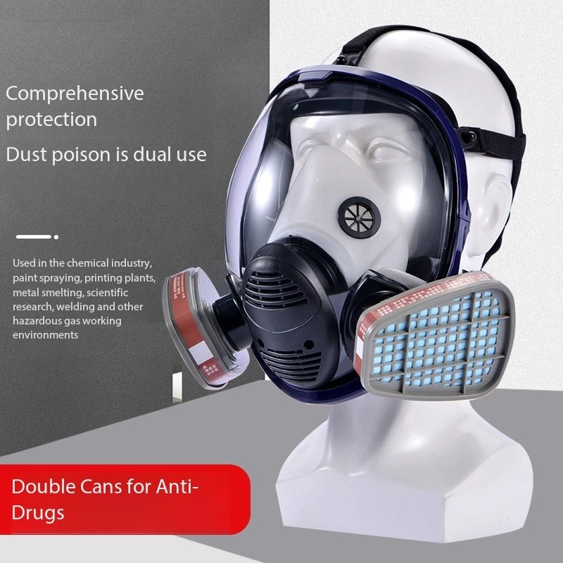 8100 type gas mask - Spraying activated carbon gas mask - Safe operation - Filter - Formaldehyde protection