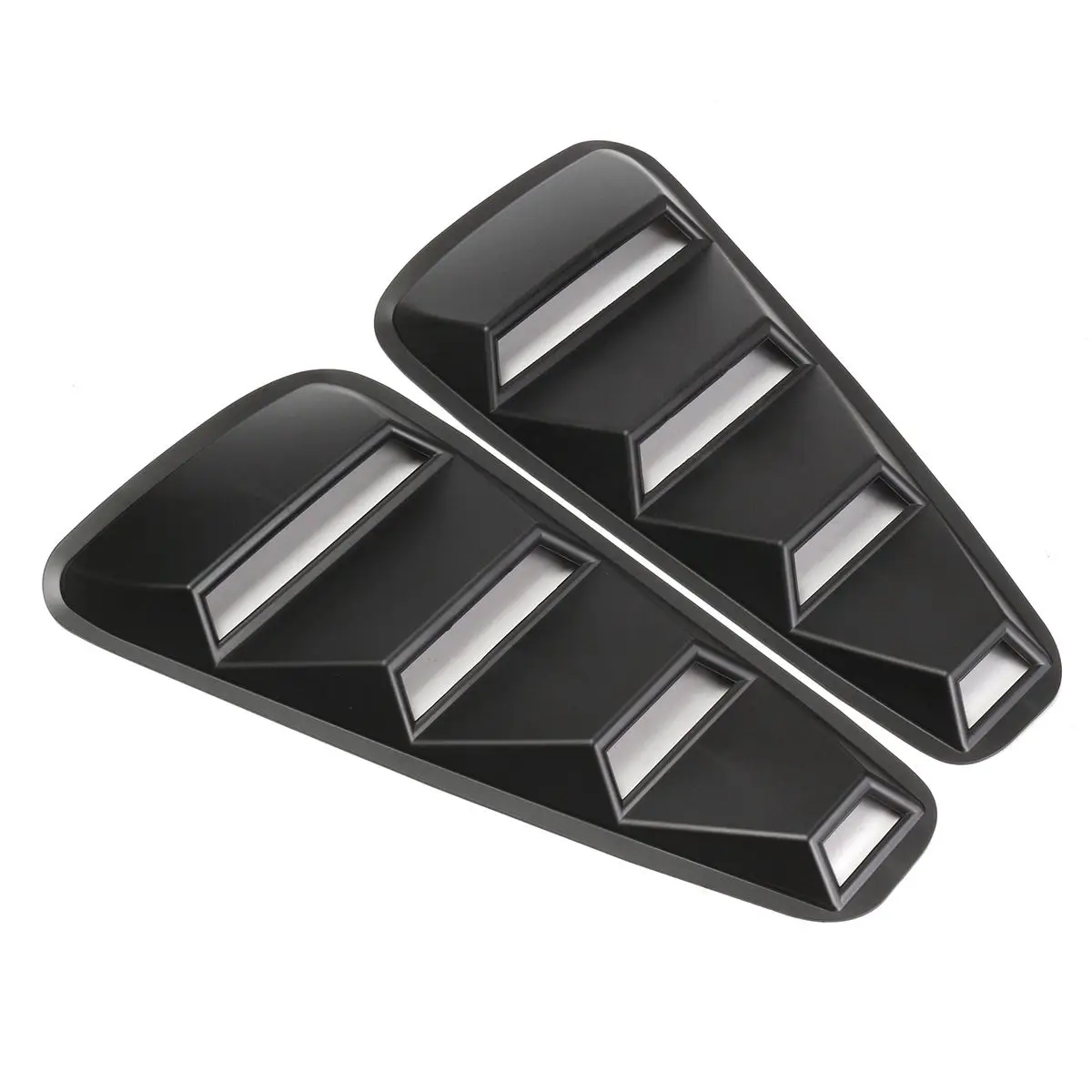 1 Pair Car Auto 1/4 Quarter Side Window Louvers Scoop Cover Vent For Ford Mustang 2005-2014