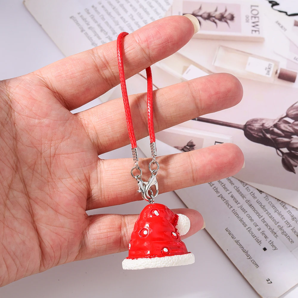 Aihua Niedlicher Schlüsselanhänger, schöner Weihnachtsbaum, Hirsch, Schneemann, Handykette für Frauen und Mädchen, Neujahr, Handtasche, Anhänger, Handyband, Geschenke – Detail 4