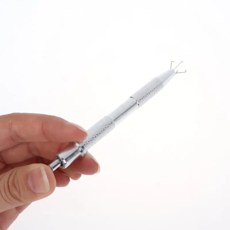 1 Stück Piercing-Kugelgreifer, kleine Schmuckperlen-Pinzette mit 4-Backen-Halter, Diamantklaue-Pinzette für IC-Chips, Edelsteine, Nüsse, auch als Auszieher verwendbar – Detail 9
