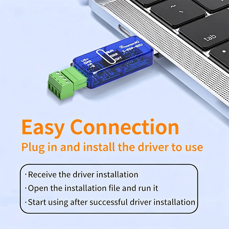 USB to TTL RS485 Serial Converter Module, Industrial Isolated UART Serial Downloader Adapter For Arduino PLC Modbus