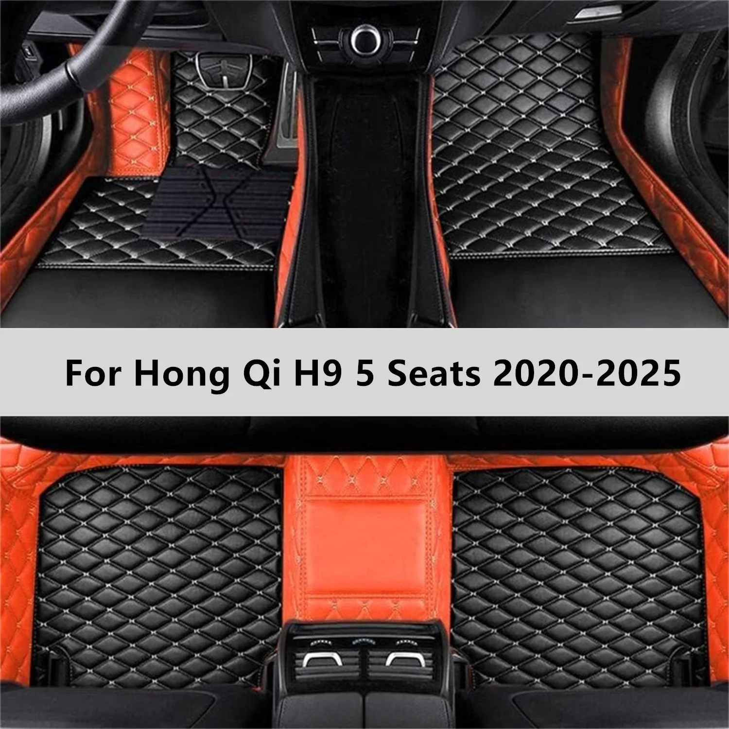 

Custom Car Floor Mats For Hong Qi H9 5 Seats 2020-2025 Floor Mat Car Mat Accessories Interior Accessories