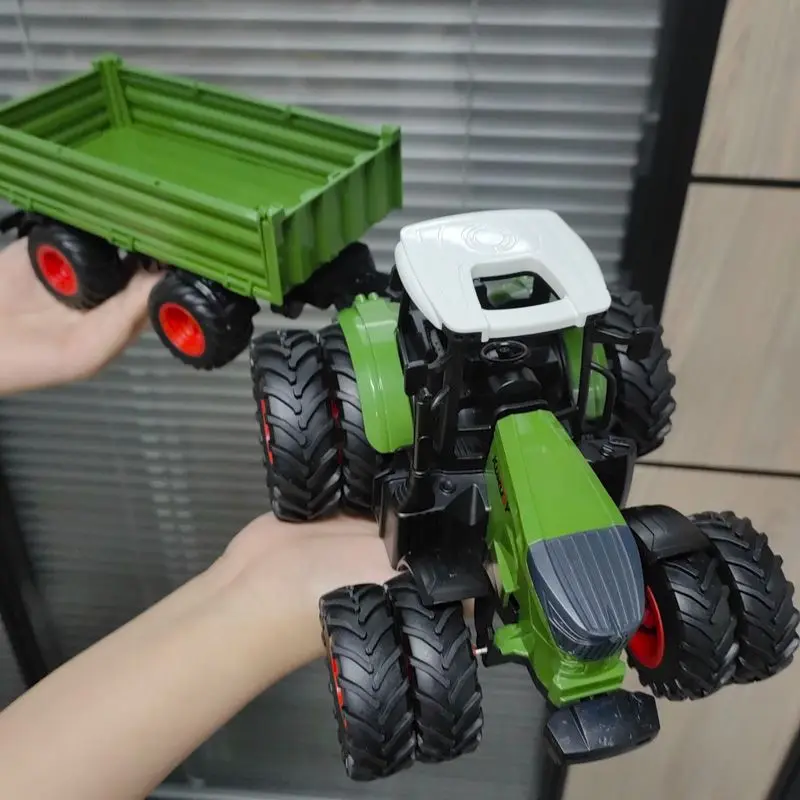 Farmer Truck Transporter Fall-Resistant Children's Model Toy Harvester Engineering Vehicle Set