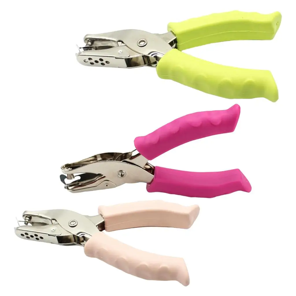 Handheld Tiny Circle Shaped Single Cutter Plier Paper Punchers 8 Clothing Ticket for Craft Cards Scrapbook