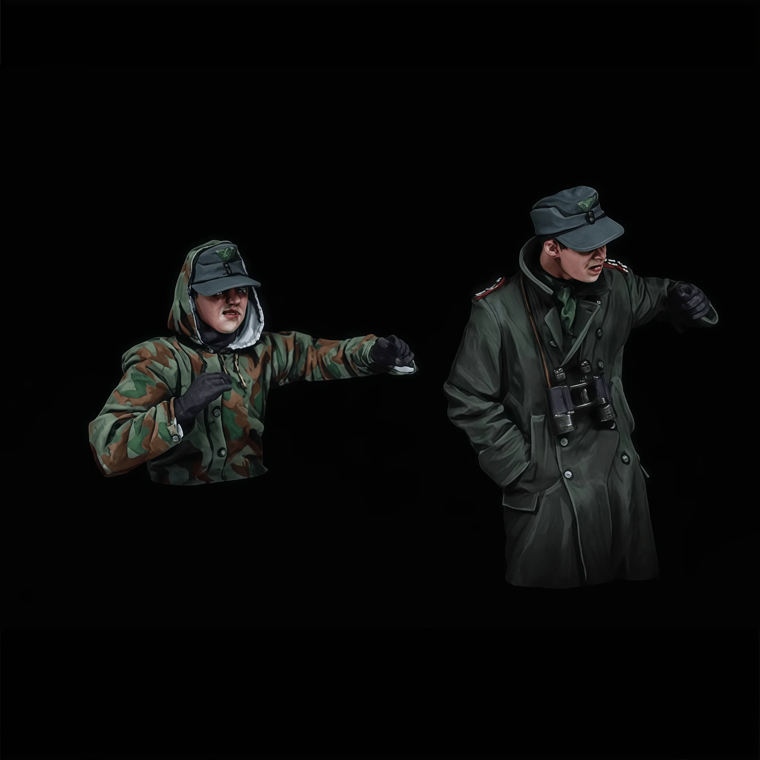 1: 35 Casting Resin Model Kit, Gk, Tank Soldier Observer Grey Assembled Model, Unpainted