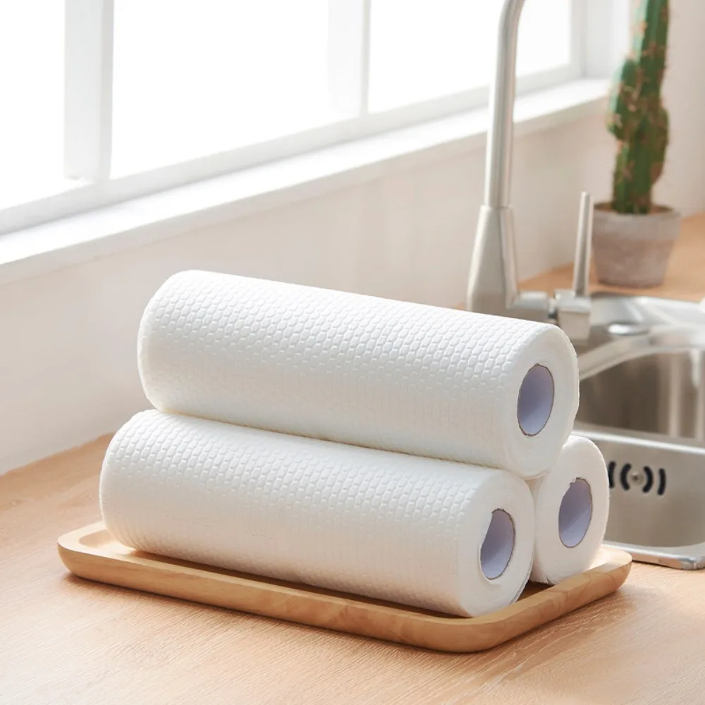 High Quality Thickened Non-woven Kitchen Paper Absorbent Towel Dish Paper Oil-removing Tissue Cleaner Wipes Disposable Rags