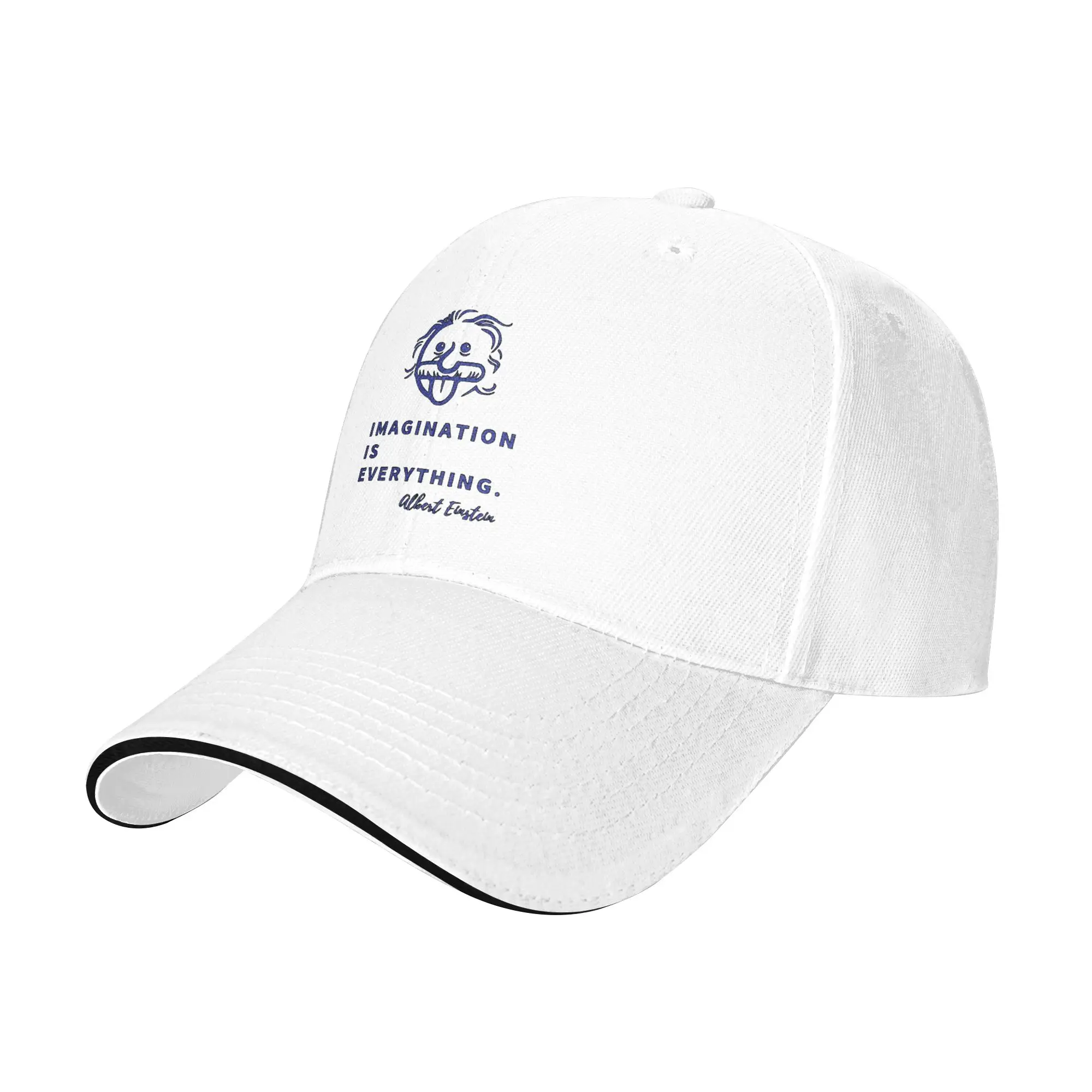 Albert Einstein Imagination Is Everything Sandwich Baseball Caps Popular  Unisex Style Adjustable Headwear Travel Workouts Hats