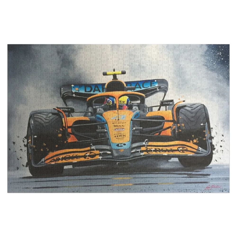 

LANDO NORRIS Jigsaw Puzzle Toys For Children Baby Wooden Custom Wooden Gift Photo Puzzle