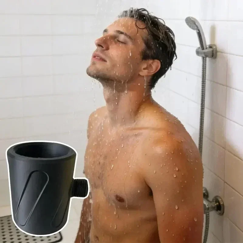 Men Shower Nozzle High Pressure Spiral Nozzle Pet Dog Cat Foot Wash Tool Circular Flushing Massage Sprayer Bathroom Shower Head