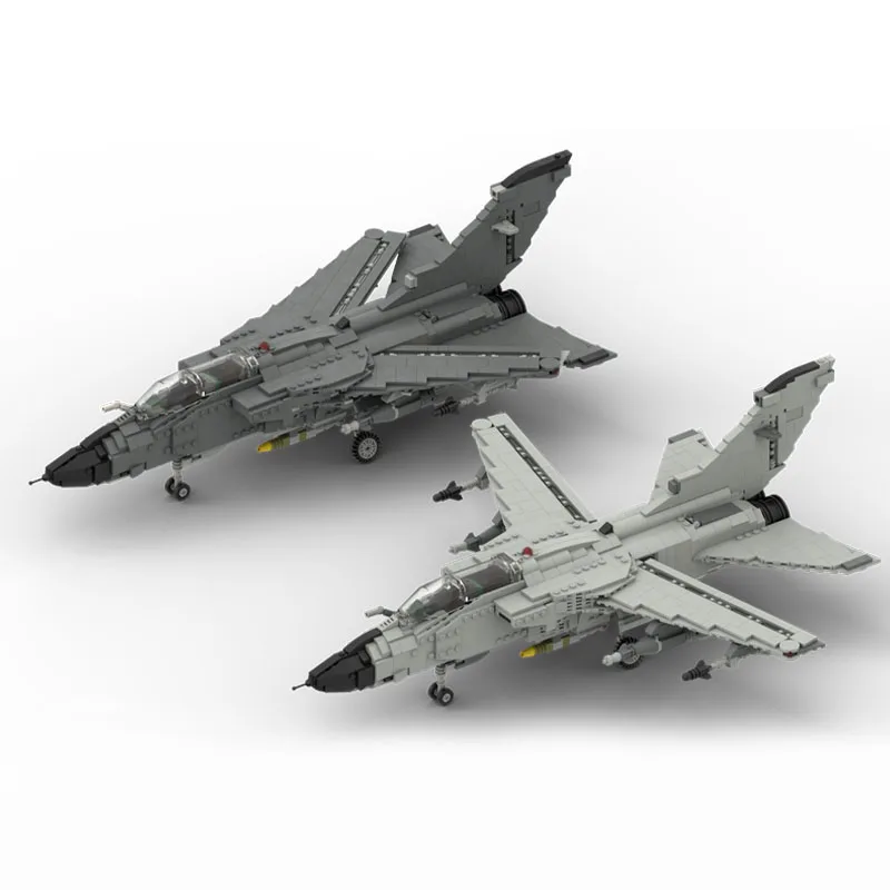 1211PCS WW2 Military MOC 1:34 Scale Panavia tornado IDS jet fighter model creative ideas high-tech Toy Gift Fighter Plane Blocks