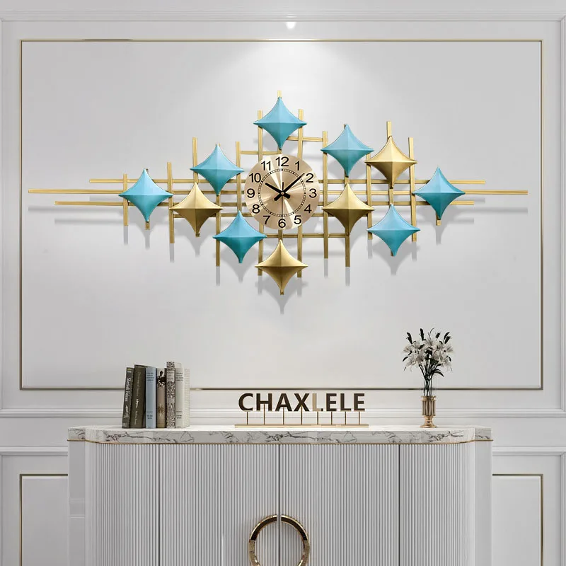 Modern Large Wall Clocks Luxury Living Room Restaurant Nordic Wall Watch Silent Minimalist Horloge Murale Home Decoration