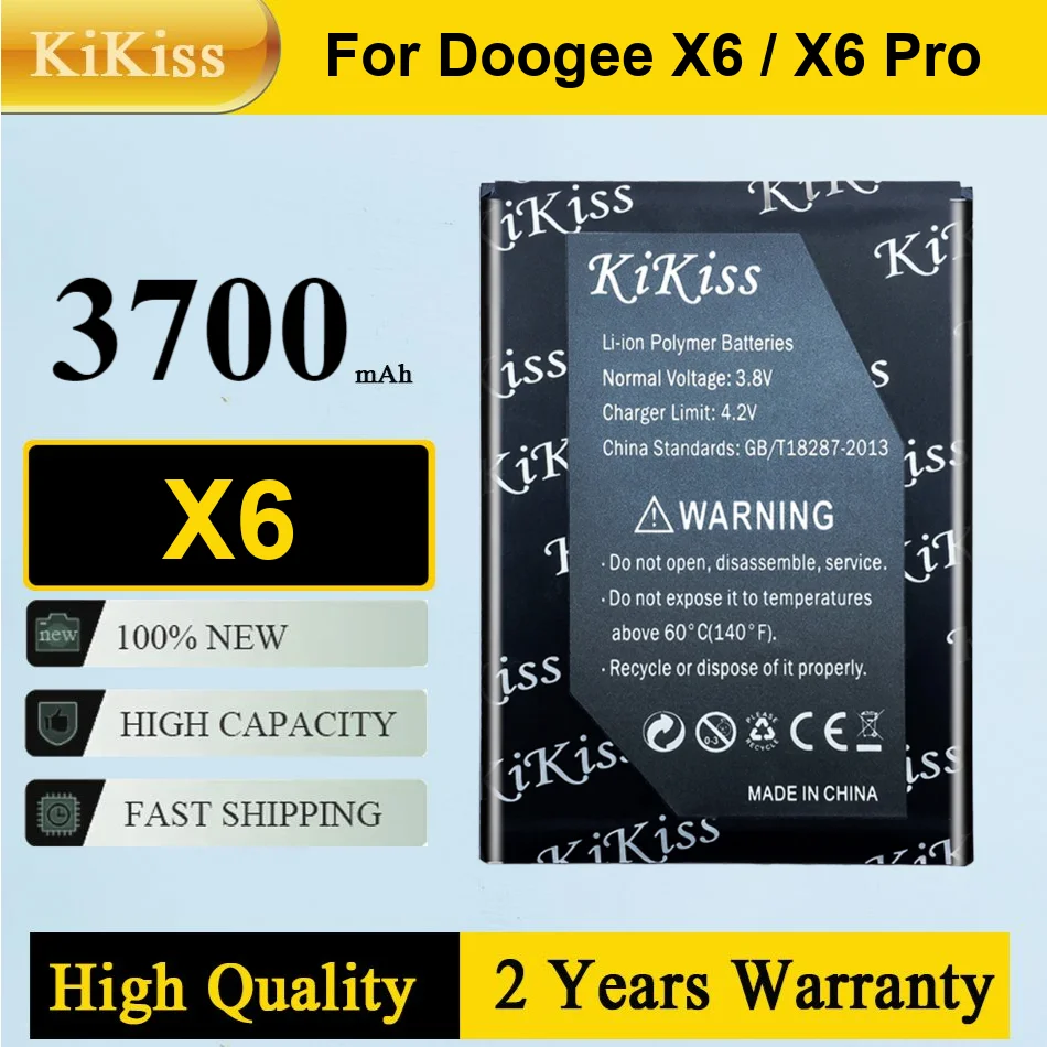 

3700Mah Kikiss Battery X6 For Doogee Pro
