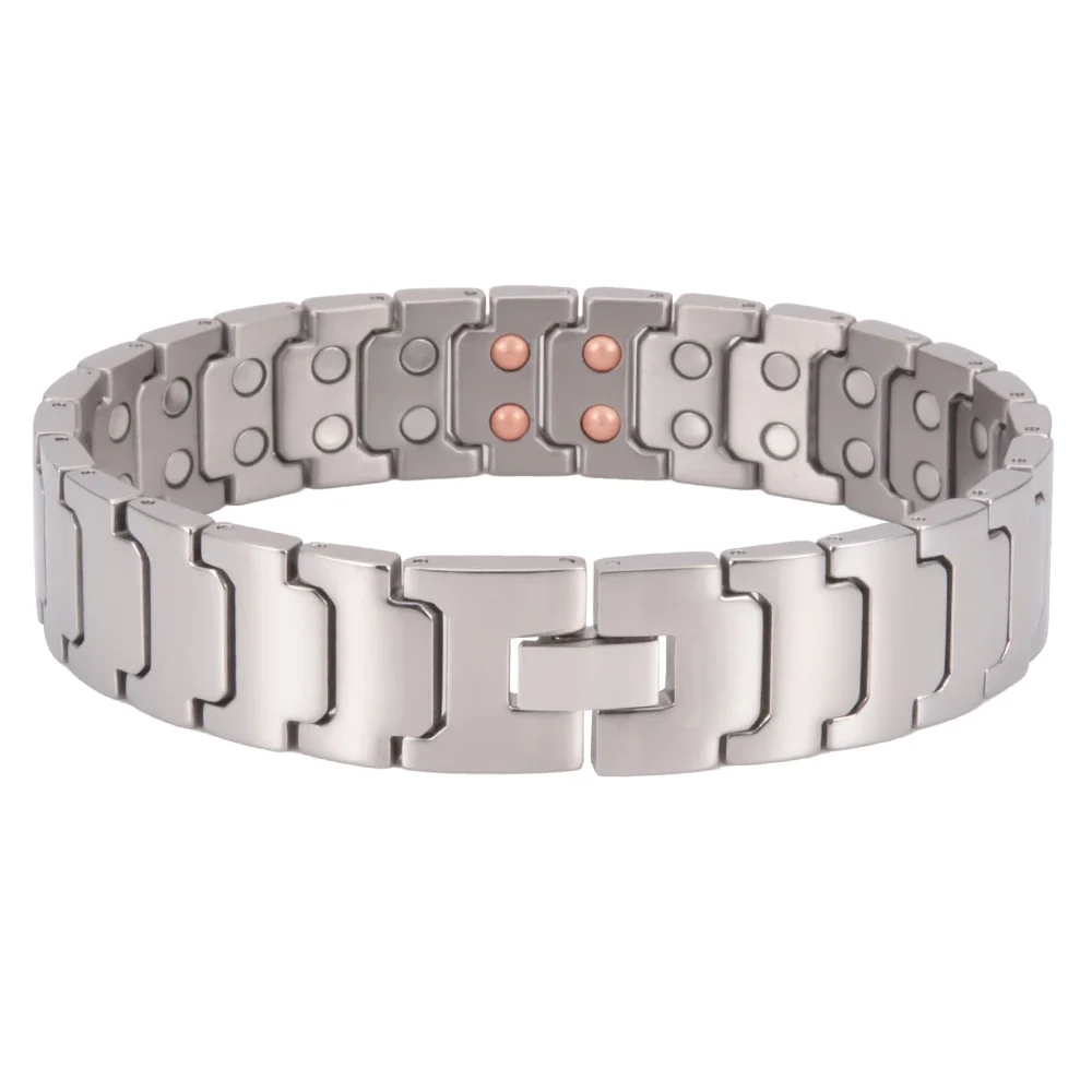 ARADOO Pure Titanium Men’s Bracelet Strong Magnetic Therapy Bracelet