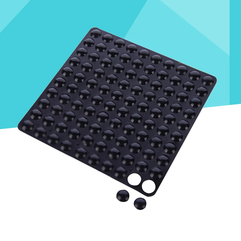 

100 шт. самоклеящихся резиновых накладок для бамперов, шумопоглощающие, противоударные, для защиты стен, дверных ручек, буферы для дверей, черные