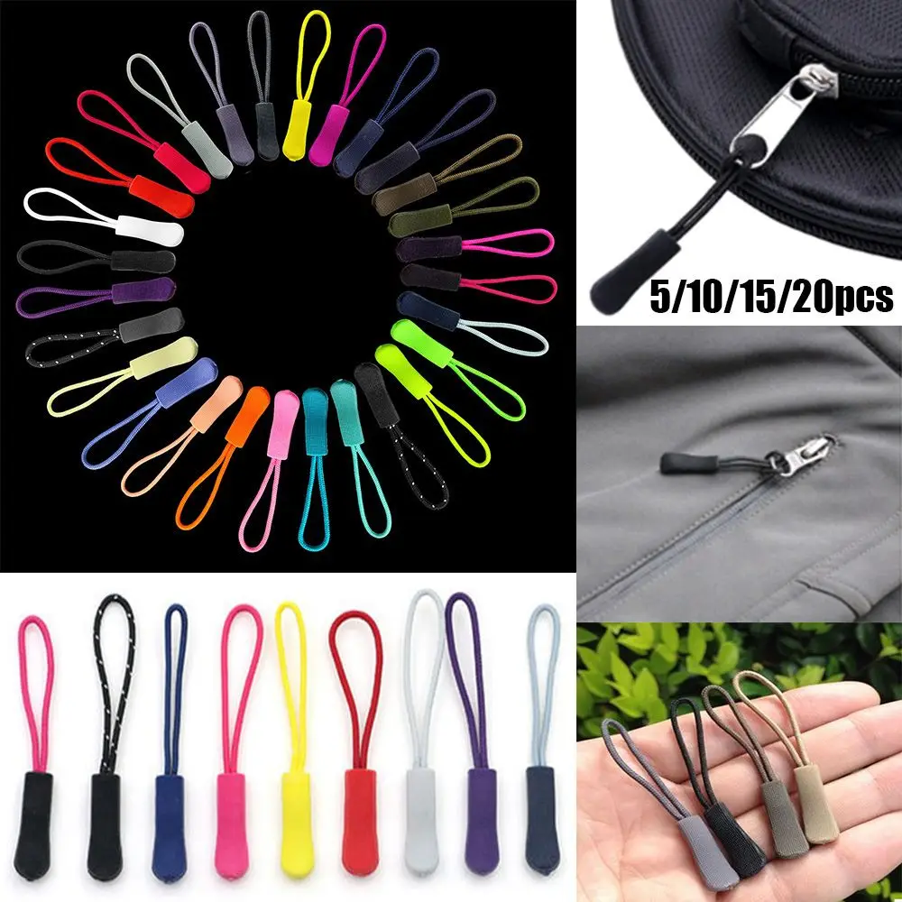 

Outdoor Bags Clip Buckle Suitcase Tent Backpack Ends Lock Zips Cord Rope Pullers Zip Puller Replacement Zipper Pull