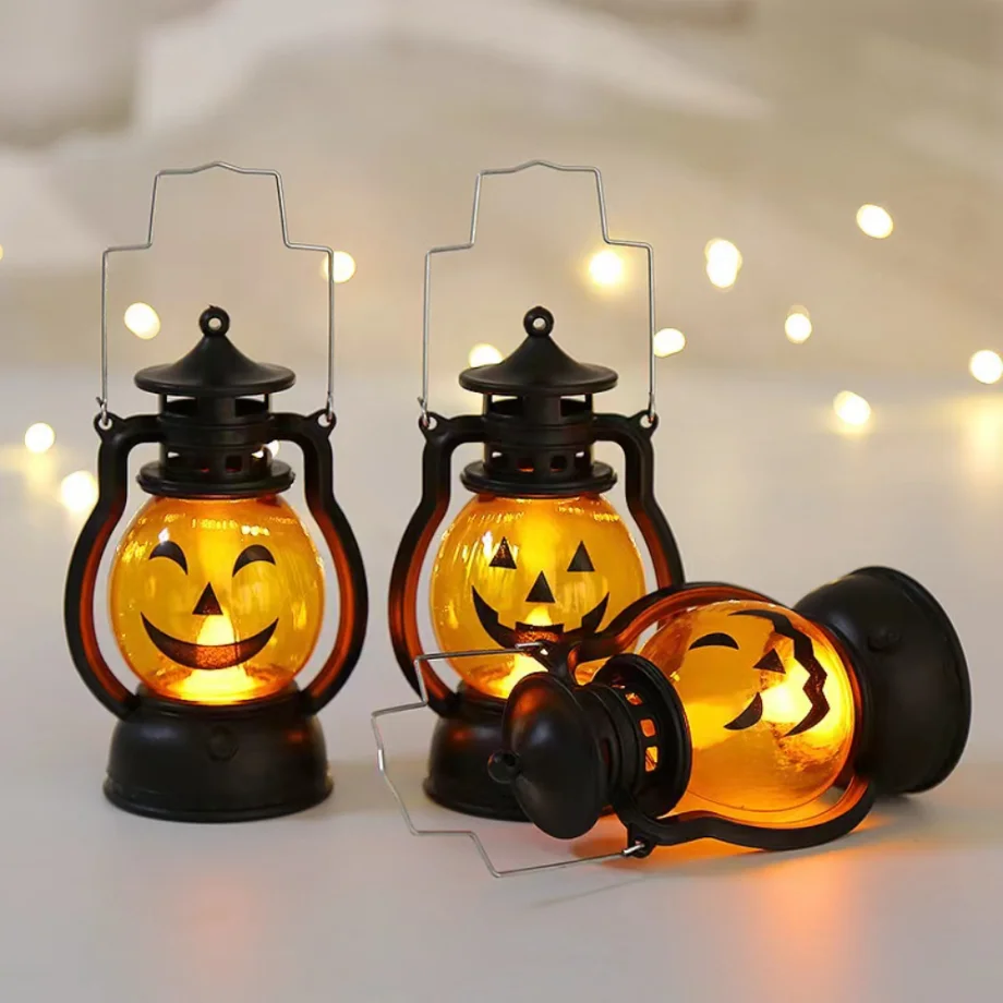 Creativity Candle Holders lantern for Table Retro Flameless Kerosene Lamp Desktop Candlestick Chandelier Christmas Home Decor