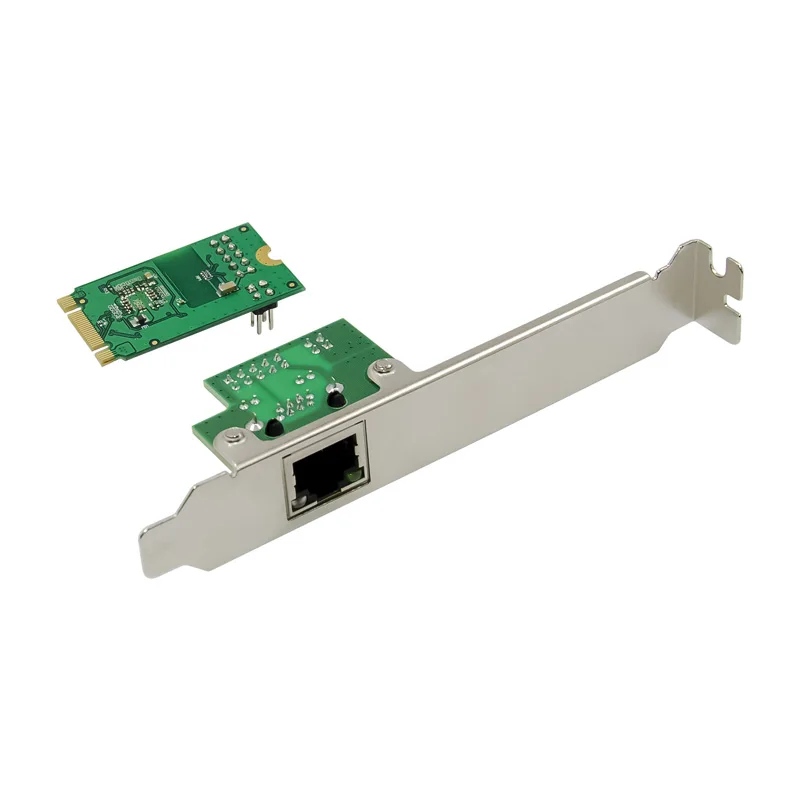 M2 to RJ45 Network Card 1000Mbps M.2 b key M key to PCIe Ethernet Card LAN Controller Card for RTL8111F Chip