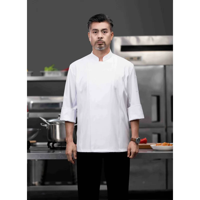 シェフ作業服長袖秋冬レストランキッチン洋食キッチンケータリング食堂ベーキングケーキパン Clothi