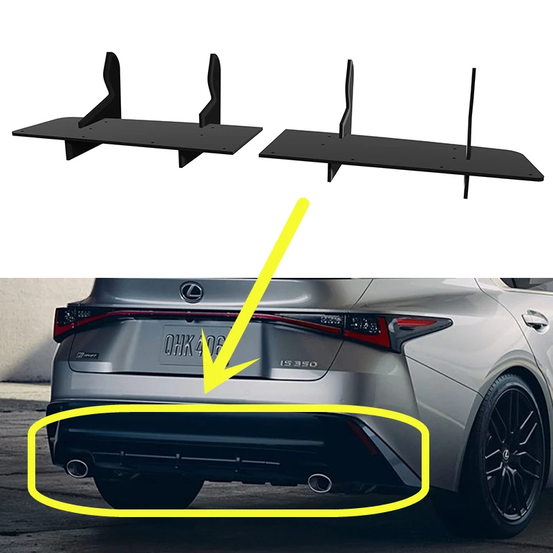 Fit Lexus IS F-Sport 2021 2022 Year Rear Diffuser Bumper Lips Spoiler Splitter Body Kit Accessories