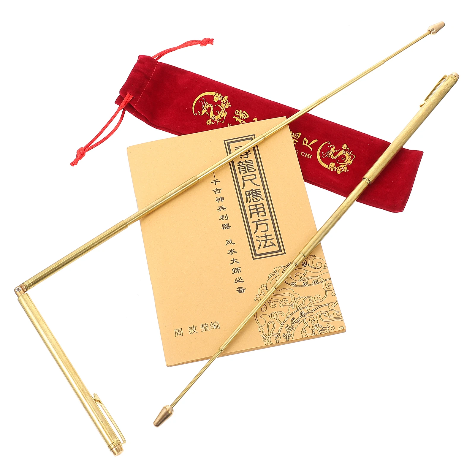 

Brass Dowsing Rods Ruler Telescopic Divining Tools for Water Locating Lost Items Treasure Ghost Hunting