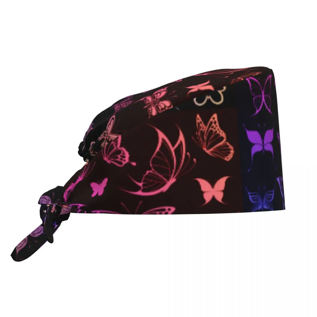 Butterflies Butterfly Breathable Scrub Hat Scrub Caps Unisex Nurse Medical Cap Work Scrubs Hat for Hospital Pharmacy