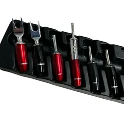 HiF Audio Adapter 507 Series Red Copper Amplifier Speaker Banana Plug Silver Plated Multi-Spade Connector