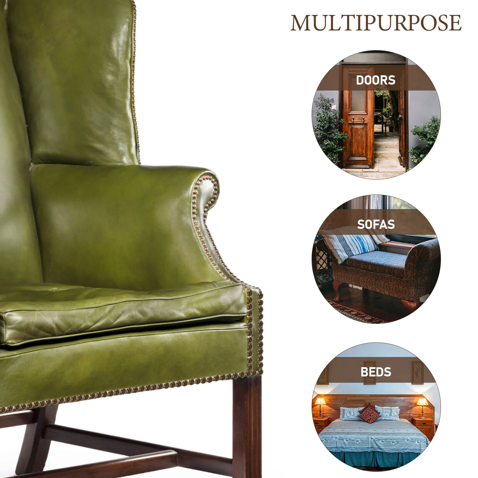 300 Piezas de Tachuelas Decorativas Retro de Hierro para Tapicería, Clavos para Muebles, Sofás, Sillas, Gabinetes, Accesorios de Decoración DIY