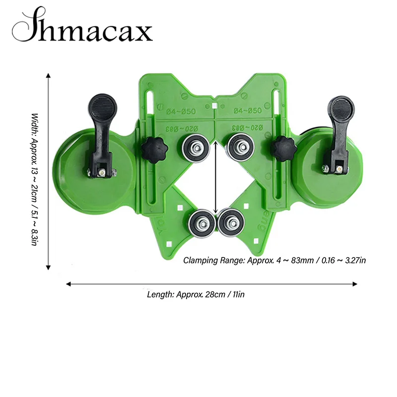 Opening Locator Adjustable 4-83mm Drill Bit Hole Saw Guide Jig Fixture Construction Tools For Ceramic Tile For Woodworking