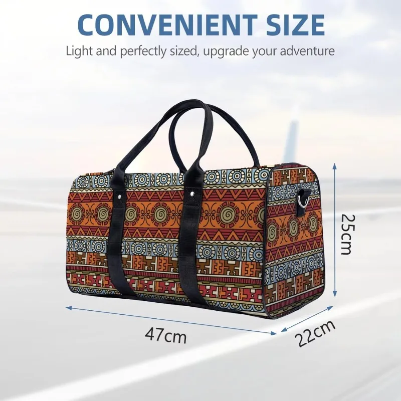 Polyester Men's and Women's Duffel Bags with Adjustable Shoulder Straps Large Capacity Weekend Gym Bag