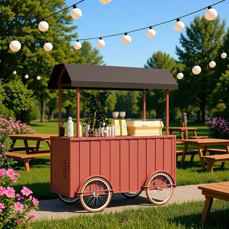 Stall trolley mobile stall car shopping mall exhibition stall float promotion car tide shop sales truck modern simplicity