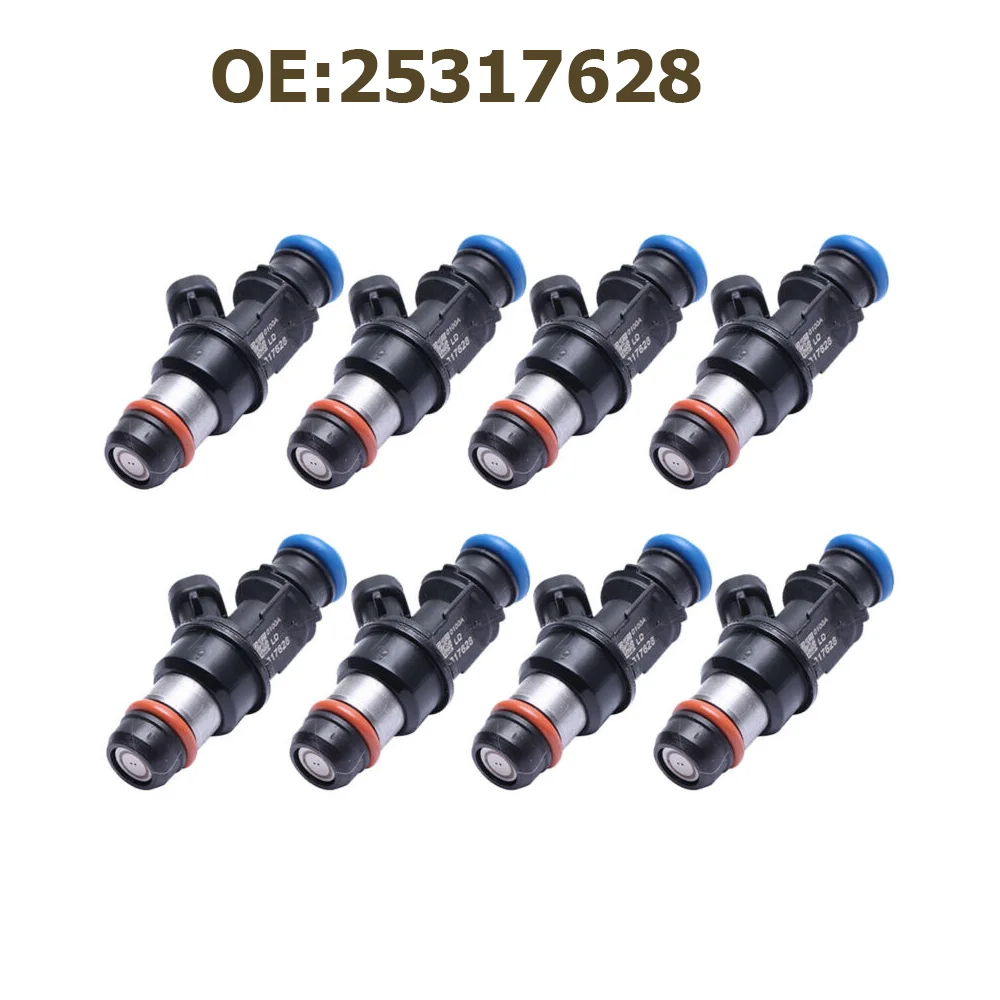 

8pcs/lot Car Fuel Injector Nozzle For Delphi 99-07 for GM Chevy GMC 4.8L 5.3L 6.0L 25317628 Car Auto Accessories