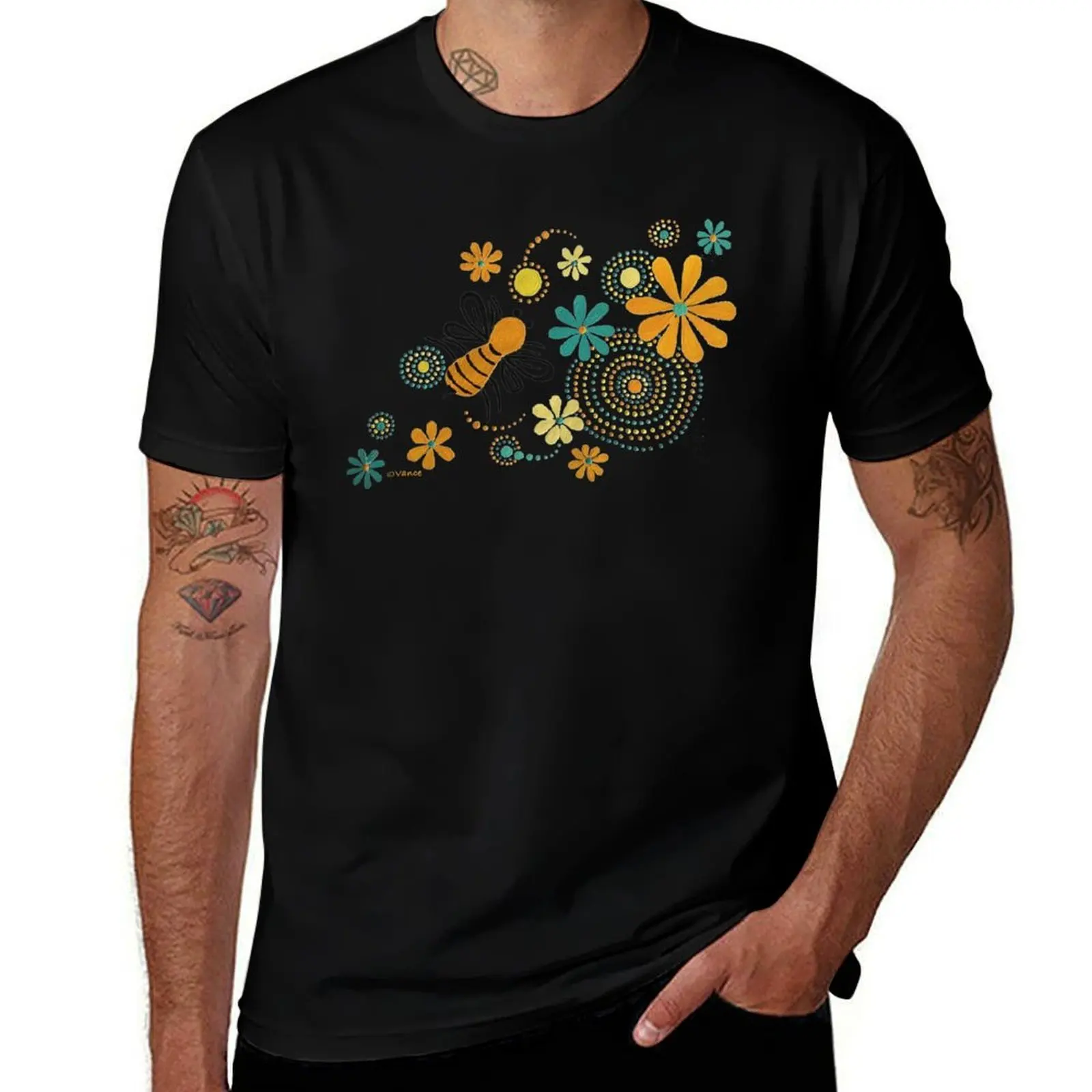 

BEE ART - BEE KINDNESS T-Shirt Sports Casual Short Sleeve Cotton Tee