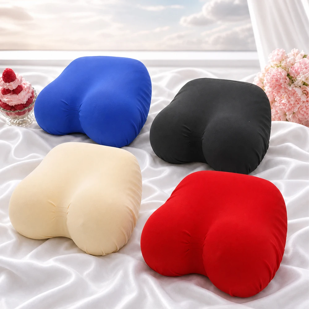 Slow Rebound Memory Foam Breast Pillow Realistic Female Chest Cushion for Sleeping Anxiety Relief Anime Lover Gift for Men Soft