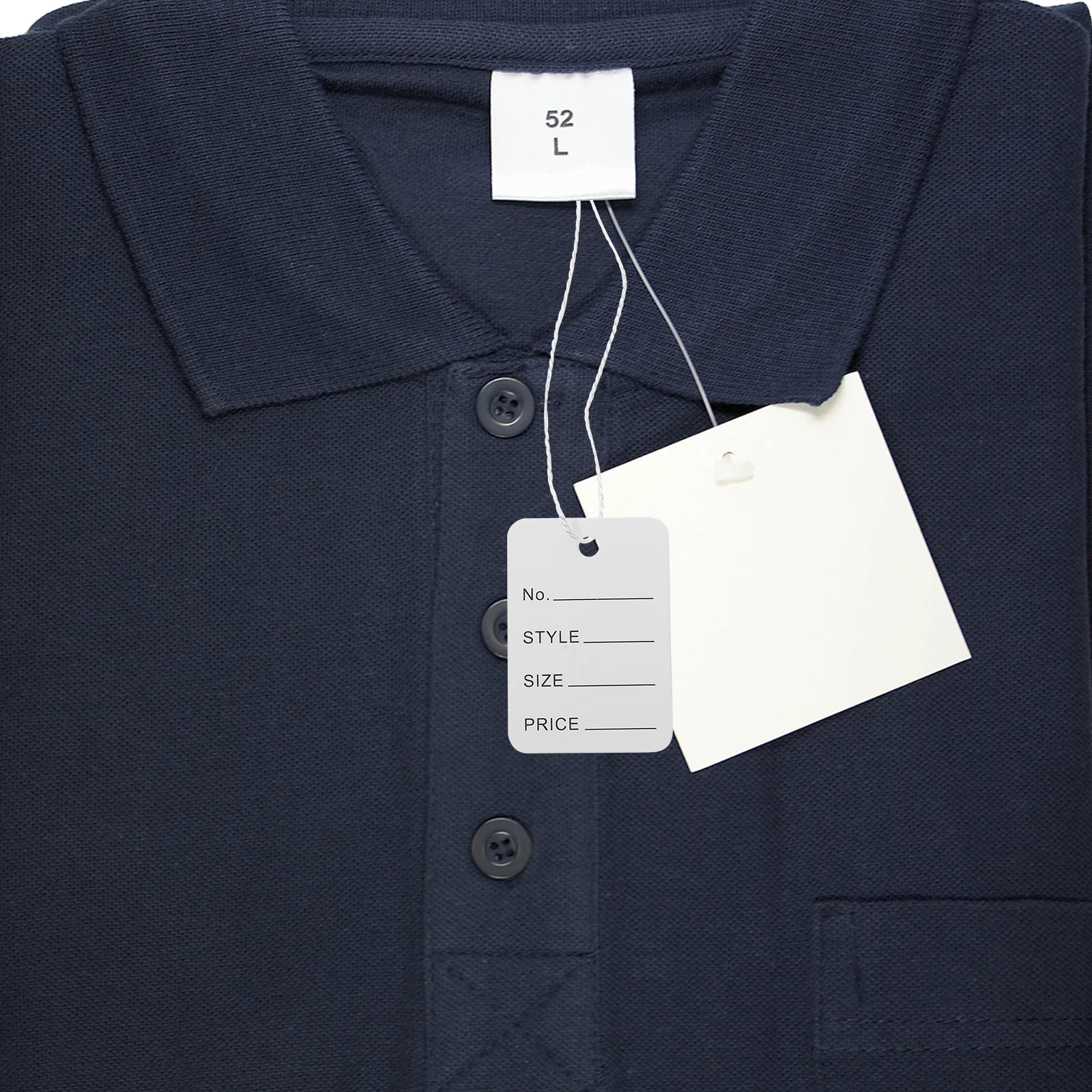 2000Pcs Label Harga Hang Tag Tali Putih Pengunci Otomatis Serbaguna untuk Pakaian Perhiasan Label Ritel Plastik Tag Loops