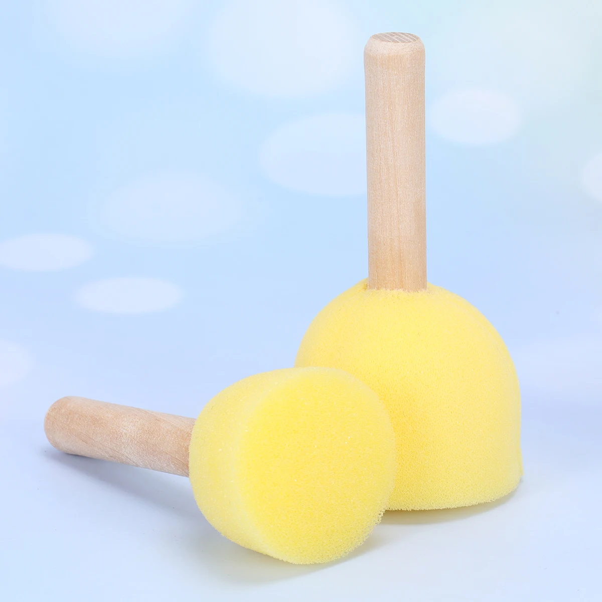 

15pcs Sponge Wooden Handle Paintbrushes Kids Drawing Graffiti Brushes Lightweight Safe NonToxic DIY Project Tools Art Supplies