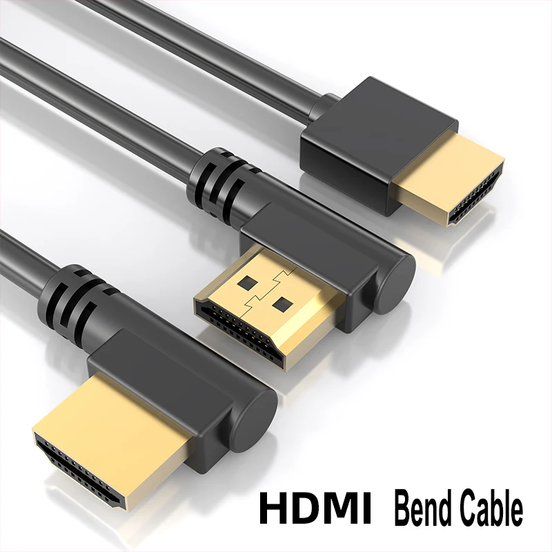 90-Grad-HDMI 2.0-Kabel – Graphen, verbessert für platzsparende Installationen | 4K-, 3D- und Aux-Kabel mit hoher Bildwiederholfrequenz, HDMI-Kabel – Detail 9