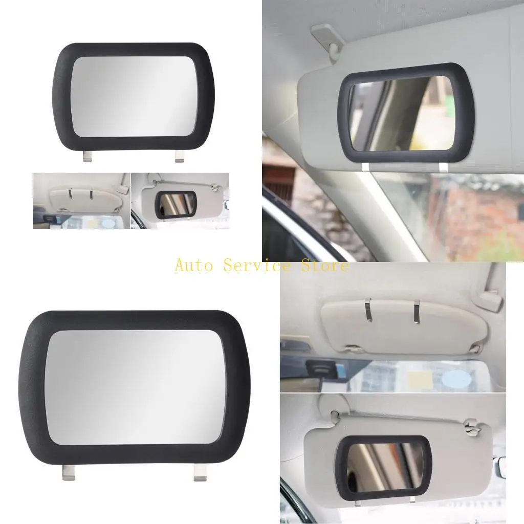 

462A Sun Shading Glass Sunvisor Glass for Women Clip on Car Cosmetic Glass Auto Accessory Car Makeup Vanity Glass