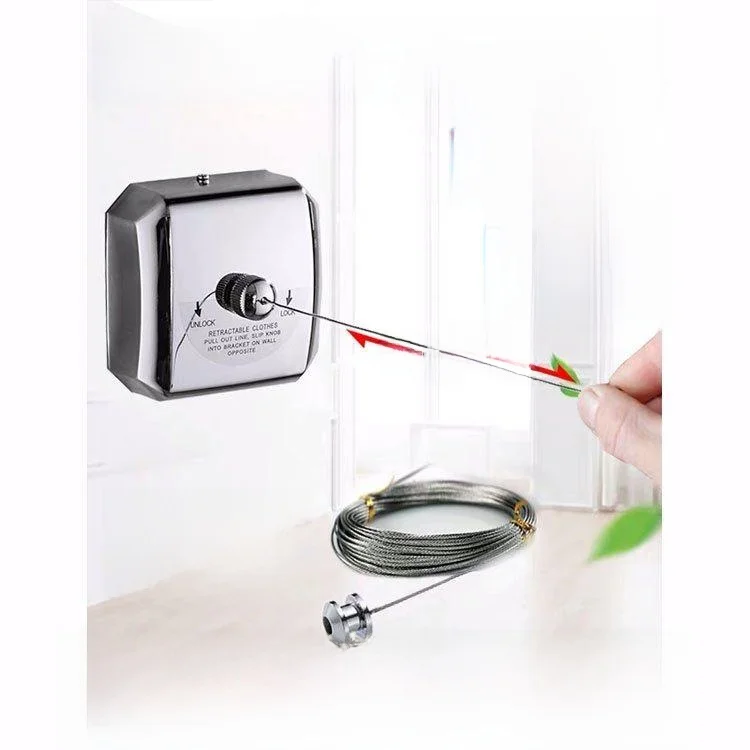 

Невидимая выдвижная уличная сушилка для белья без сверления, сверхпрочная, из нержавеющей стали, для использования в помещении и на балконе