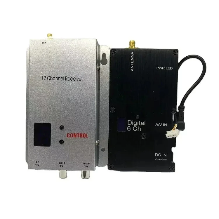 

1.2G10w wireless audio and video transmitter remote monitoring audio and video transceiver high-power video transmitter